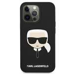 Etui KARL LAGERFELD Apple iPhone 13 Mini Silicone Karl`s Head Czarny Hardcase